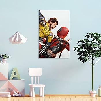 デッドプール＆ウルヴァリン キャンバスアートパネル コミコン デッドプール＆ウルヴァリン キャンバスアートパネル コミコン