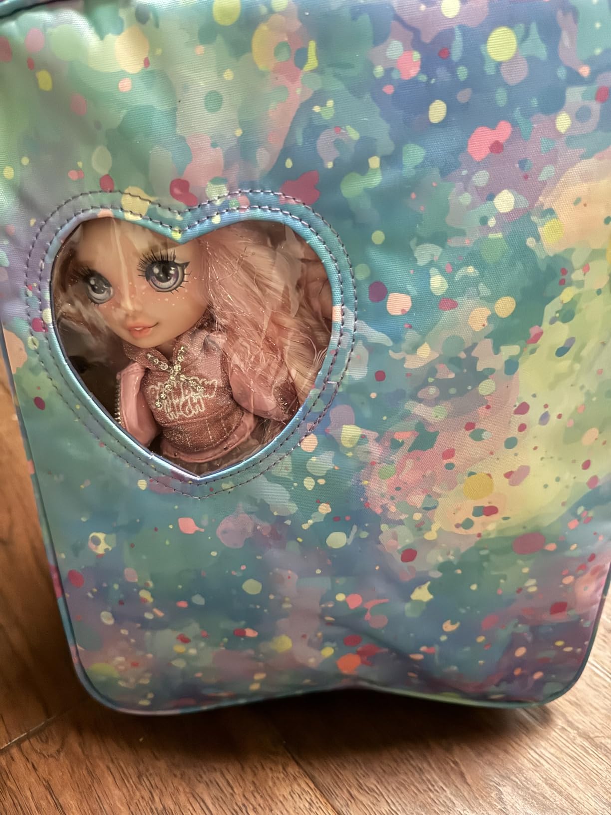 18 Inch Doll Carrier Backpack - Blue and Purple Tie-Dye Style Travel Set with Accessories