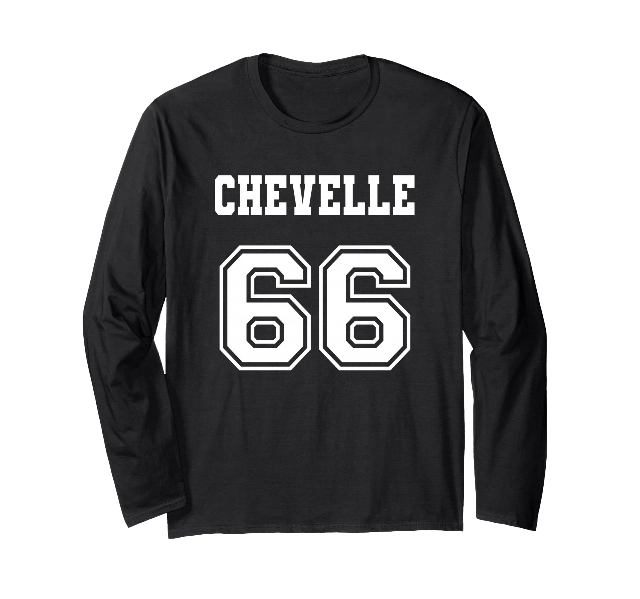 Jersey Style Chevelle 66 1966 Old School Muscle Car Long Sleeve T-Shirt