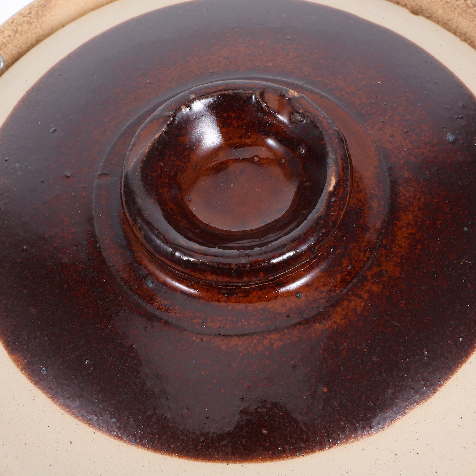 Gadpiparty Olla de Barro Tradicional de Cerámica Resistente al Calor para Cocinar Arroz Sopas y Estofados para Reuniones Familiares Banquetes y Uso al Aire