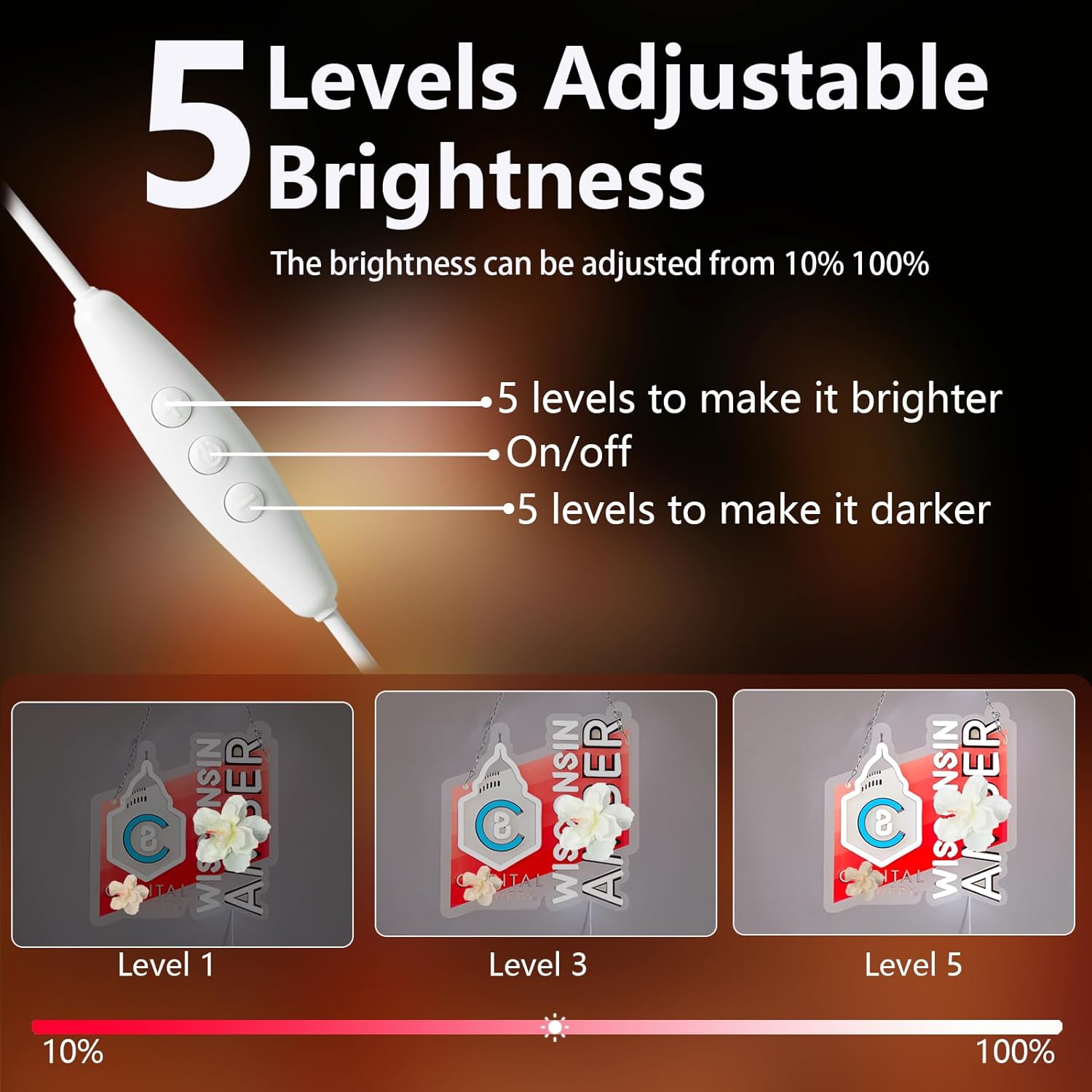 JFLLamp Beer Neon Signs for Wall Decor Neon Lights for Bedroom Led Signs Suitable for Dormitory Man Cave Christmas Gift - Image 3