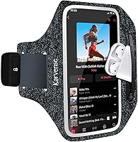 Vista 8 de Soporte de teléfono para correr, banda para correr para iPhone y Samsung Galaxy, soporte para brazalete de teléfono celular para caminar, gimnasio