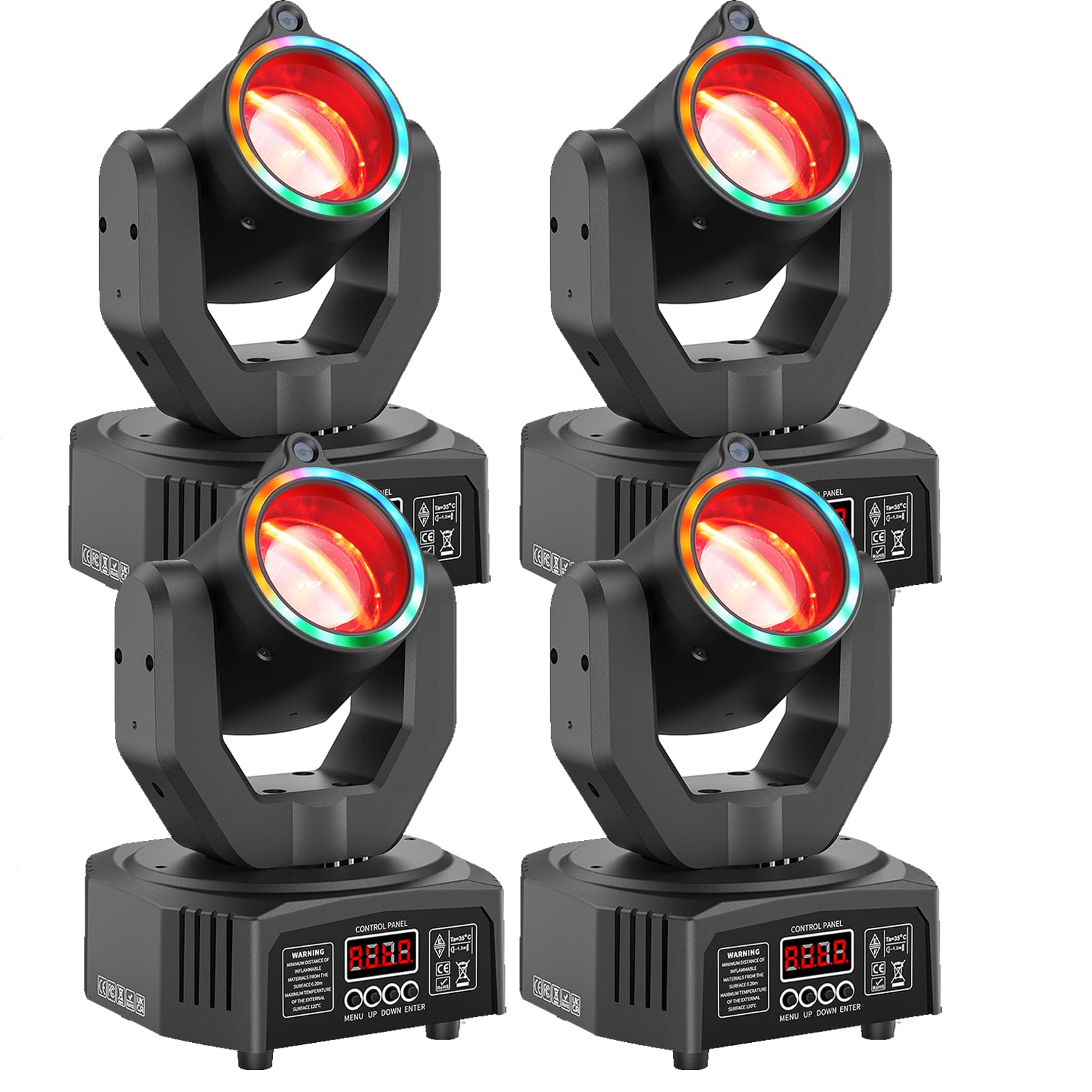 سامنے والا view of the Datewink Mini Moving Head Light.