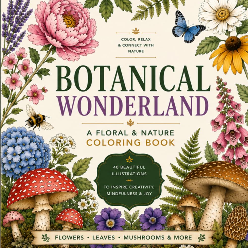 Botanical Wonderland: Coloring Book (Adult coloring book)
