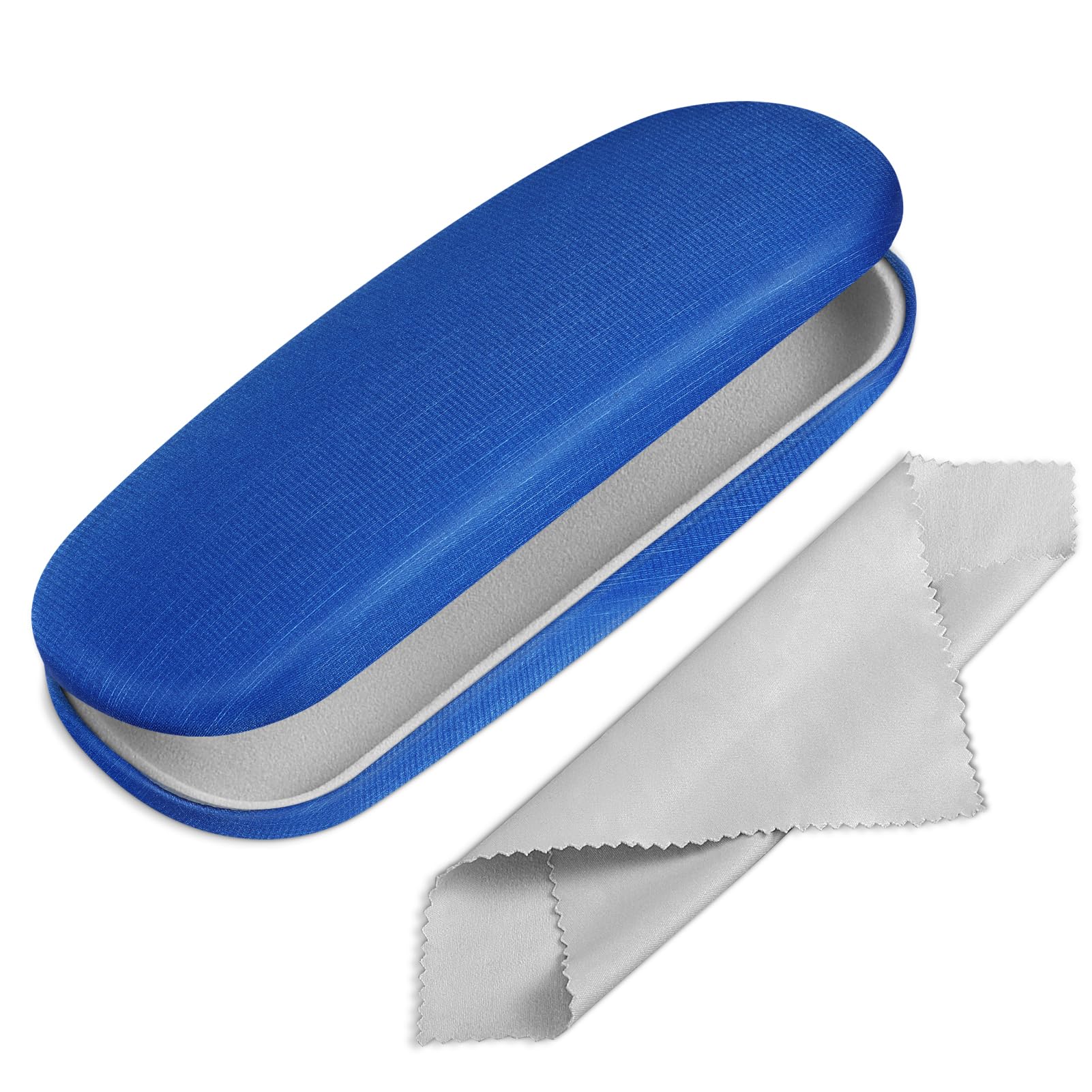 FINTIE Hard Shell Glasses Case for Women Men - Fashion Reading Eyeglasses Case Protective Spectacle Cases with Cleaning Cloth