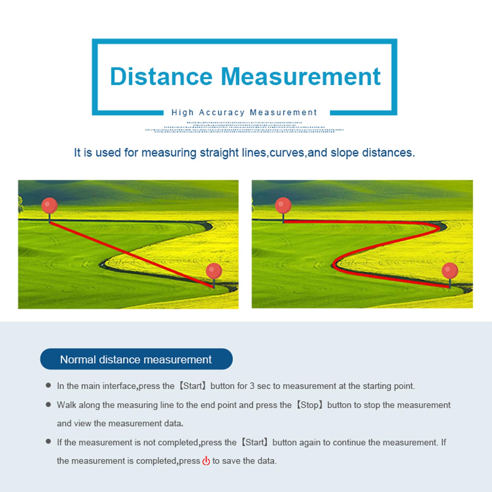 Handheld GPS-landmeter, S4 Landmeetinstrument GNSS-ontvanger GPS-landmeter, Geel