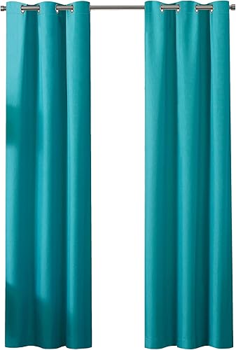 Vista 122 de ECLIPSE, Kendall - Cortinas blackout térmicas modernas con bolsillo para cortinero, cortinas para ventana de habitación o sala (1 panel), 42x84