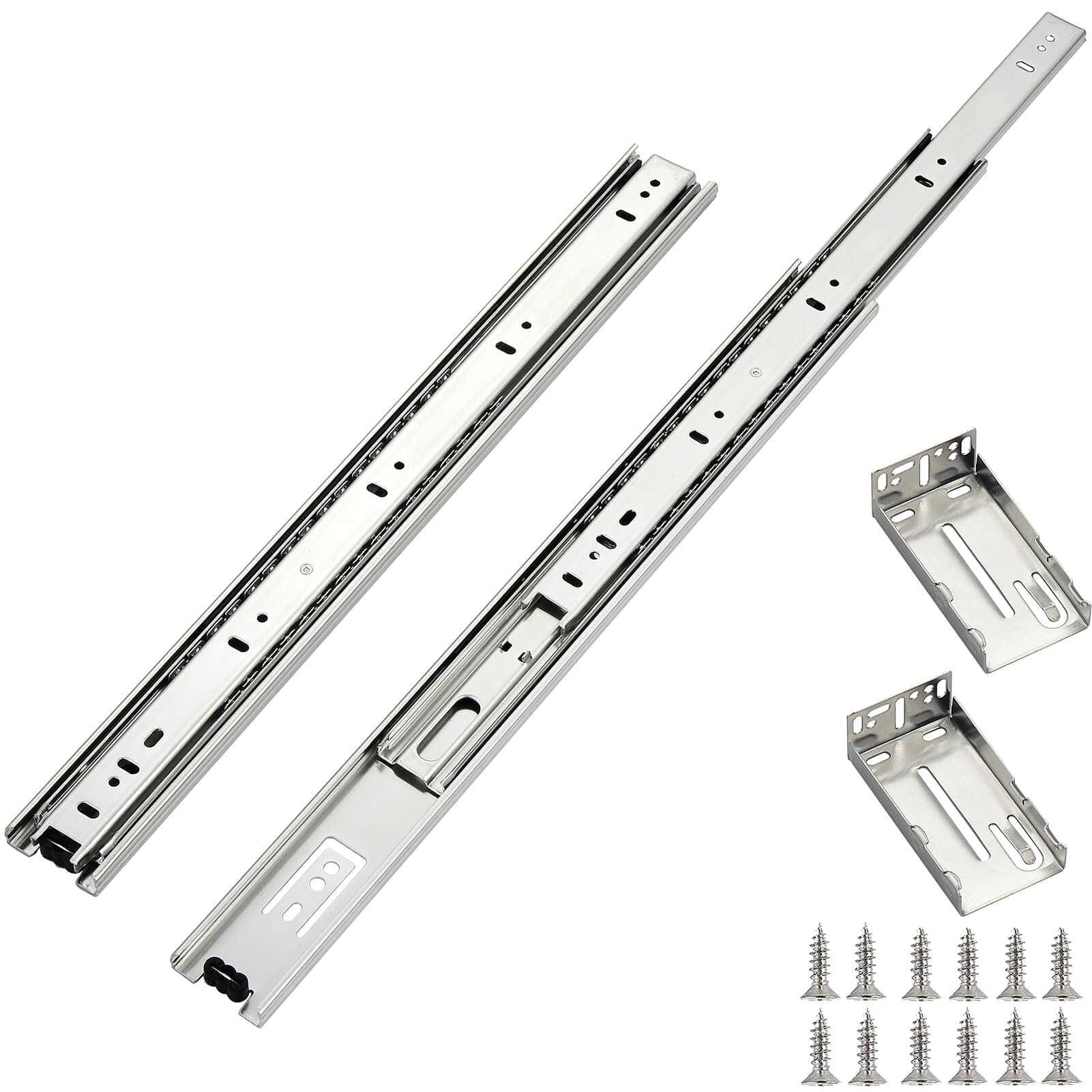 OCG Drawer Slides 22 Inch, Ball Bearing Side Mount Drawer Slides Full Extension, 100 LB Capacity, 5 Pairs