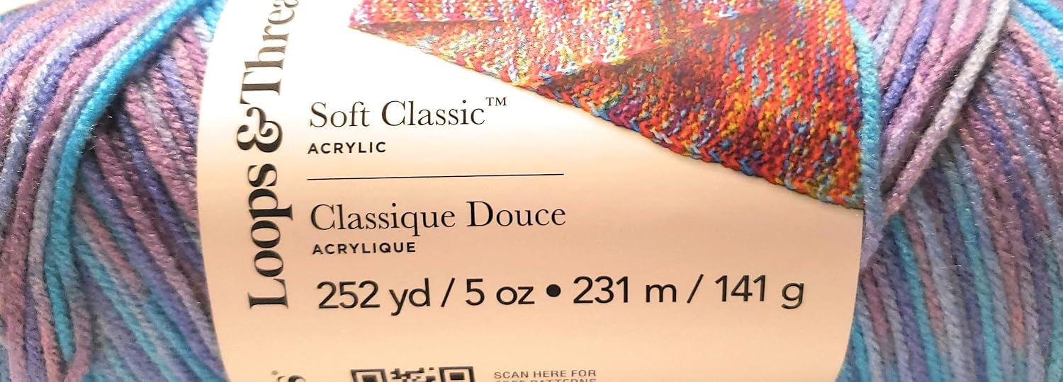 Soft Classic Yarn by Loops & Threads - 252 Yards - Medium Weight #4 - Lotus Blossom