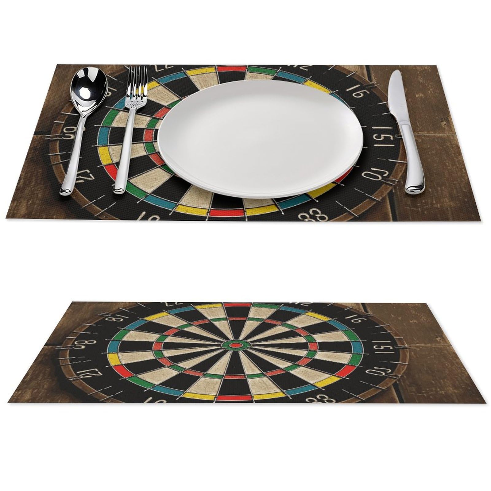 Sets de table en PVC de qualité supérieure avec motifs imprimés élégants x6
