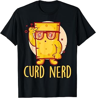 Curd Nerd Delicious Slice Melting Food Cheese T-Shirt