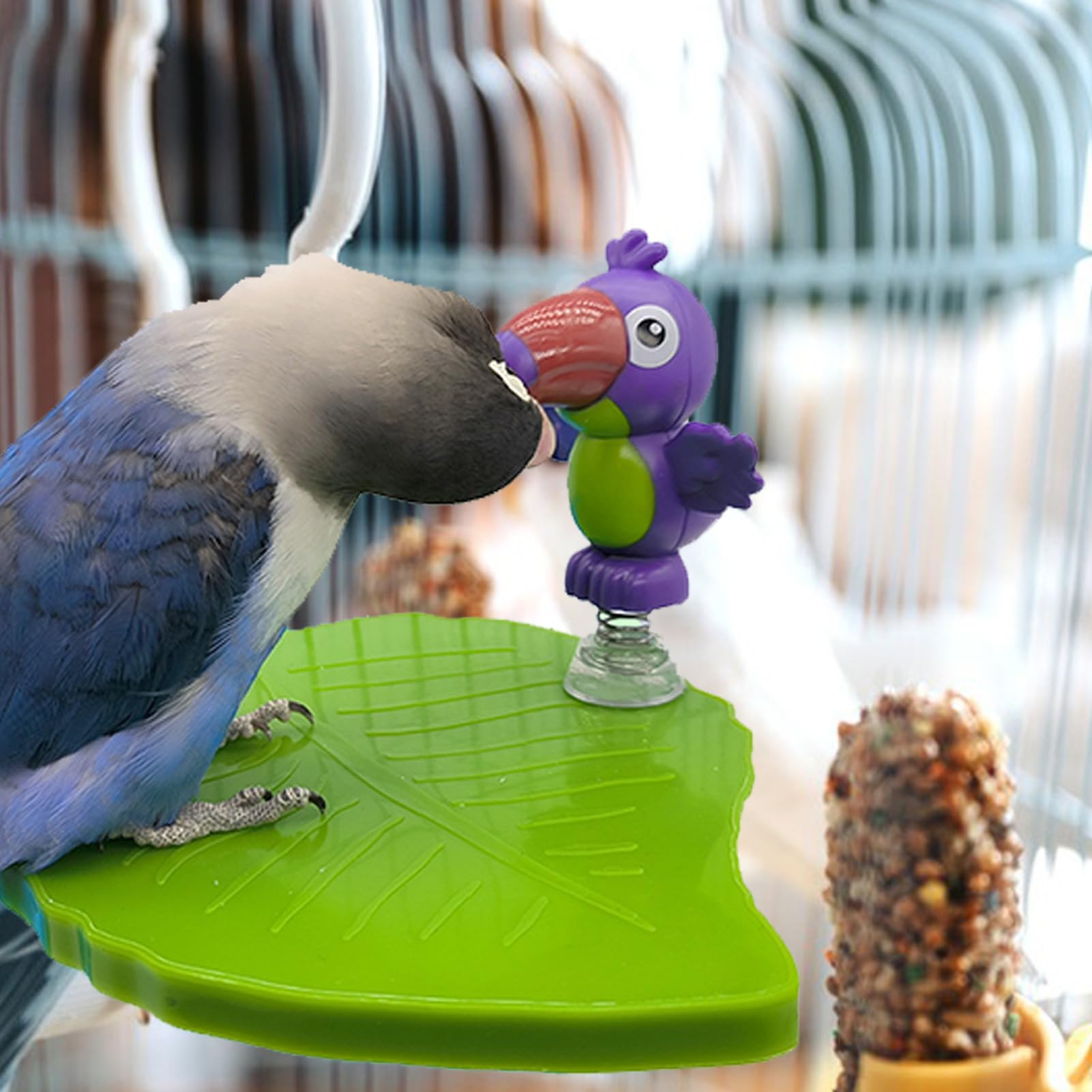 Amazon | オウム用トイスタンド - インタラクティブ な オウム プレイ