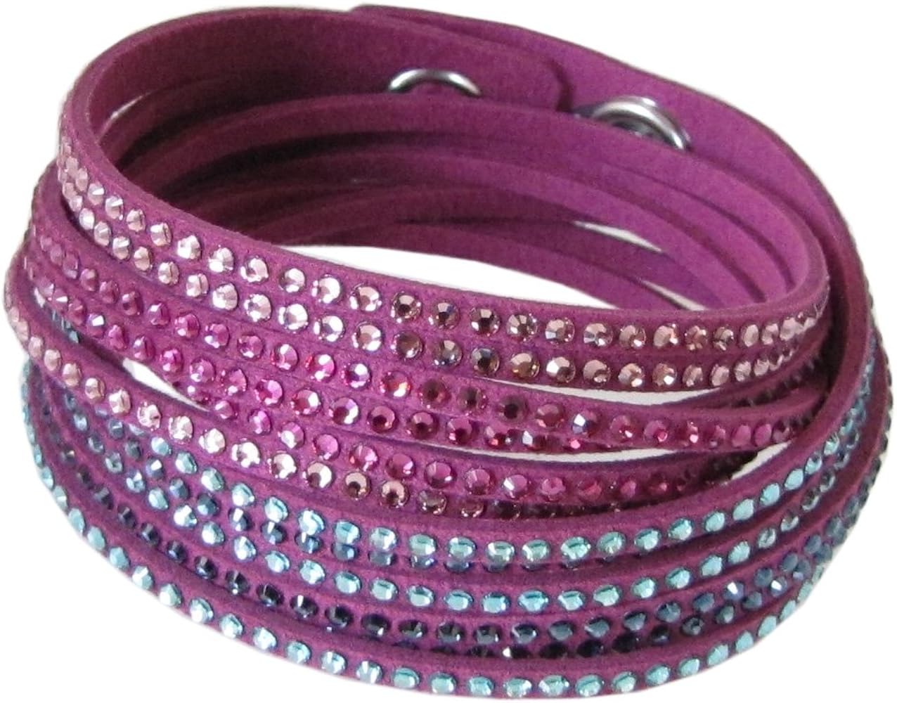 Amazon | スワロフスキー SWAROVSKI ブレスレット SLAKE FUCHSIA 2 in