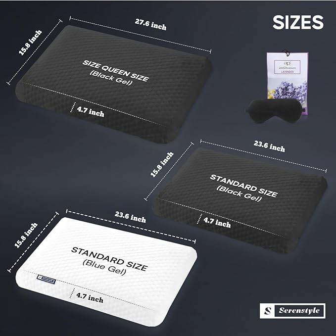 Almohada Memory Foam Tamaño Estándar con Funda Lavable miniatura 2