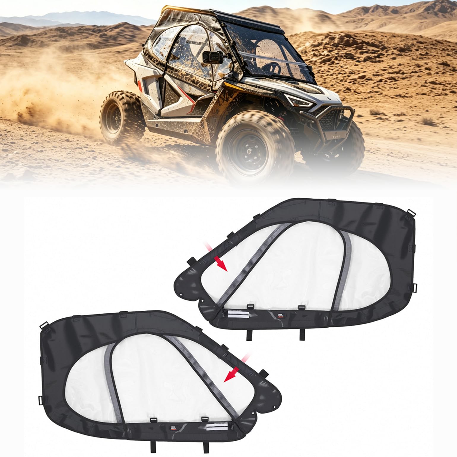 Amazon.com: KEMIMOTO Cab Enclosure Upper Doors Compatible with