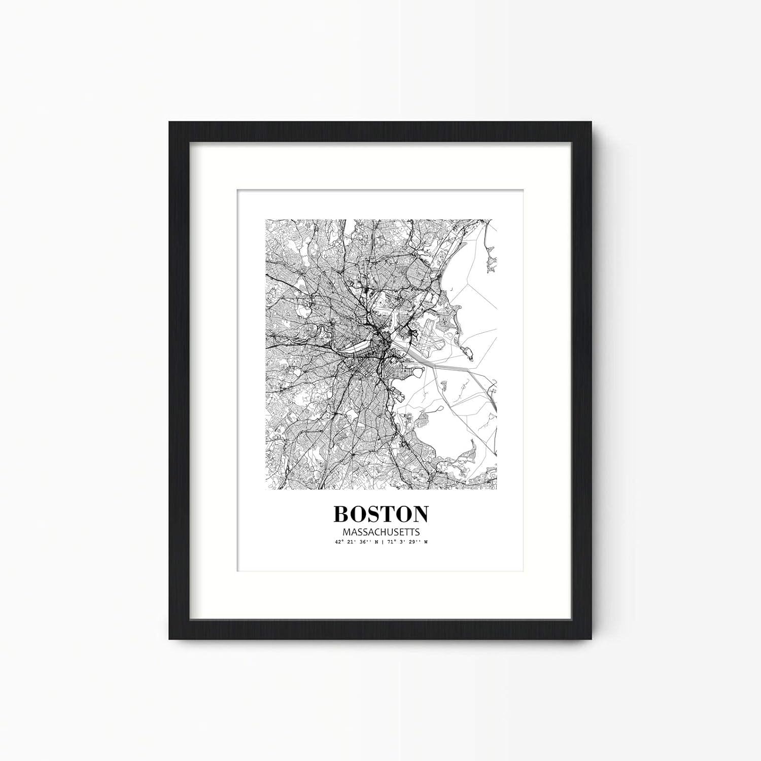 المتطور - اليفيلي 13 × 19 غير مؤطر بوسطن ماساتشوستس منظر المدي... - view 4