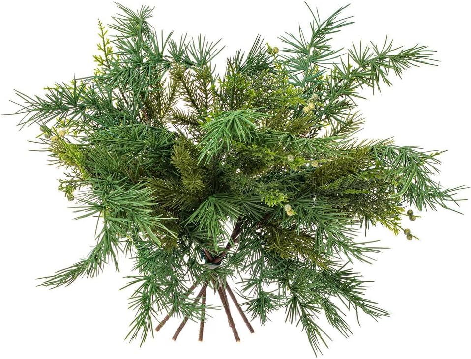 Vickerman 18" Artificial Mixed Fern Cedar Spray. Add Texture and Character to Any Arrangement with This Beautiful Mixed Fern Cedar Spray. Includes 6 Pieces per Pack.