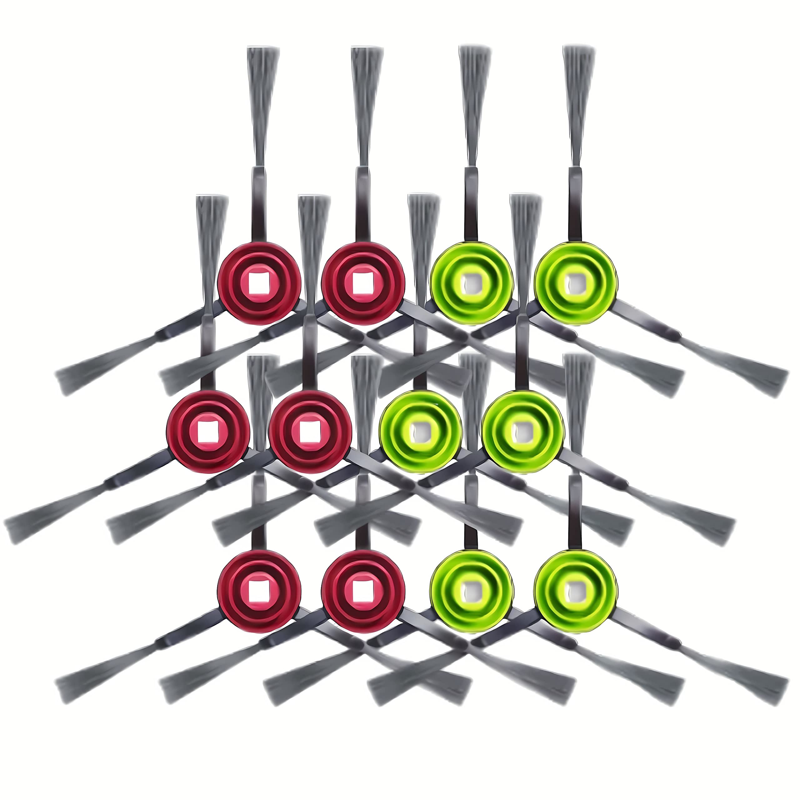 StylishClean 12 Packs Side Brush Compatible with Ecovacs Deebot OZMO 950, 920, T5, T8, T9, N7, N8, X1 Omni, T10 Plus, N10 Plus, Yeedi K780?K8?K781 Robot Vacuums Cleaner