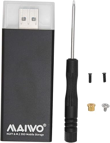 M.2 SATA SSD Enclosure M.2 NGFF BM Key unidad de estado sólido a USB 3.0 adaptador, 5 Gbps de alta velocidad mini convertidor SATA para disco duro