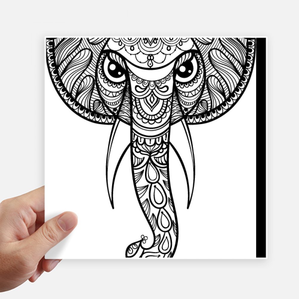 Sticker éléphant 20cm pour masquer les rayures de motobike et décorer un ordinateur