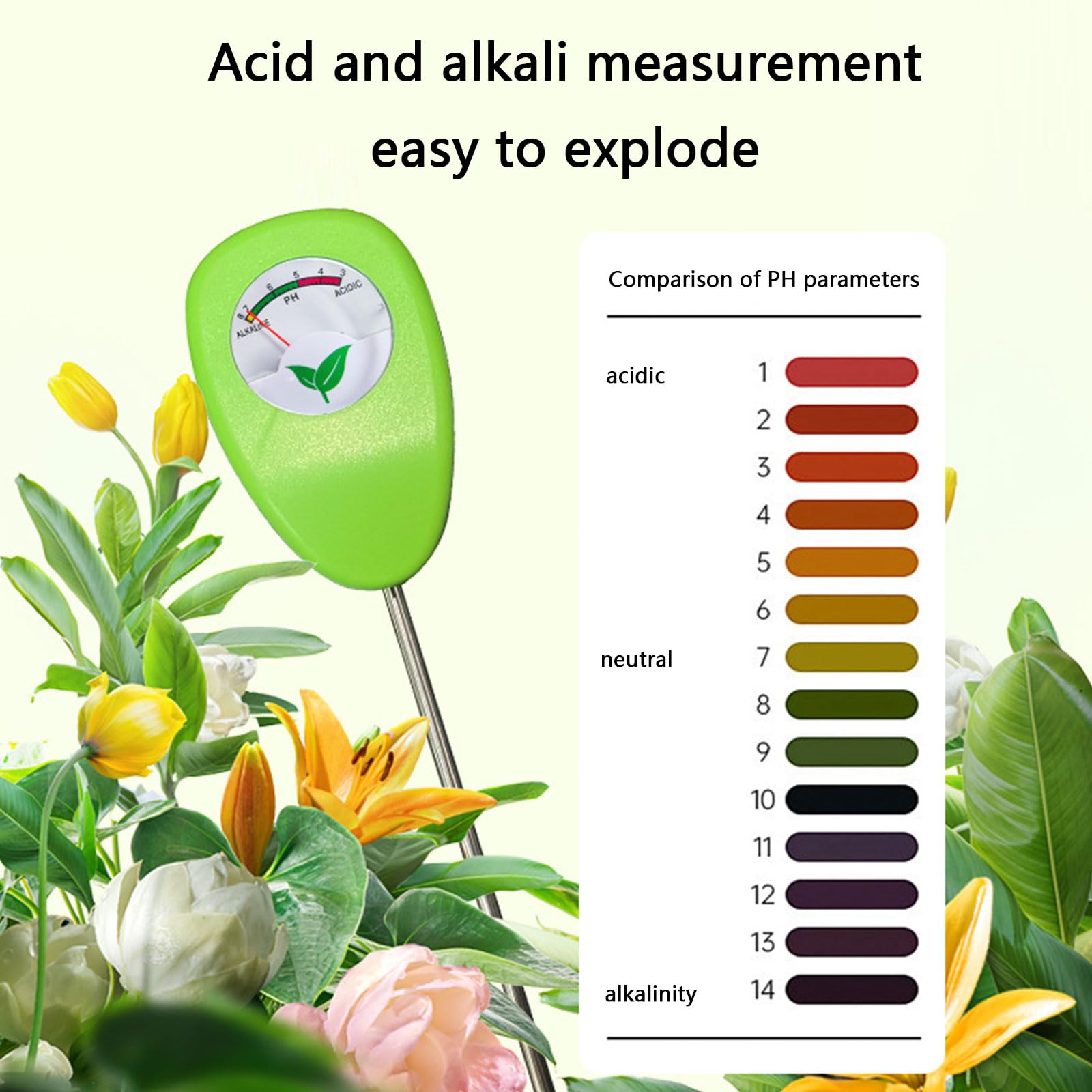 Multifunction Soil Analyzers Soil Test Tool Versatile Soil Acid Meter Comprehensive Soil Monitors For Gardening Enthusiasts