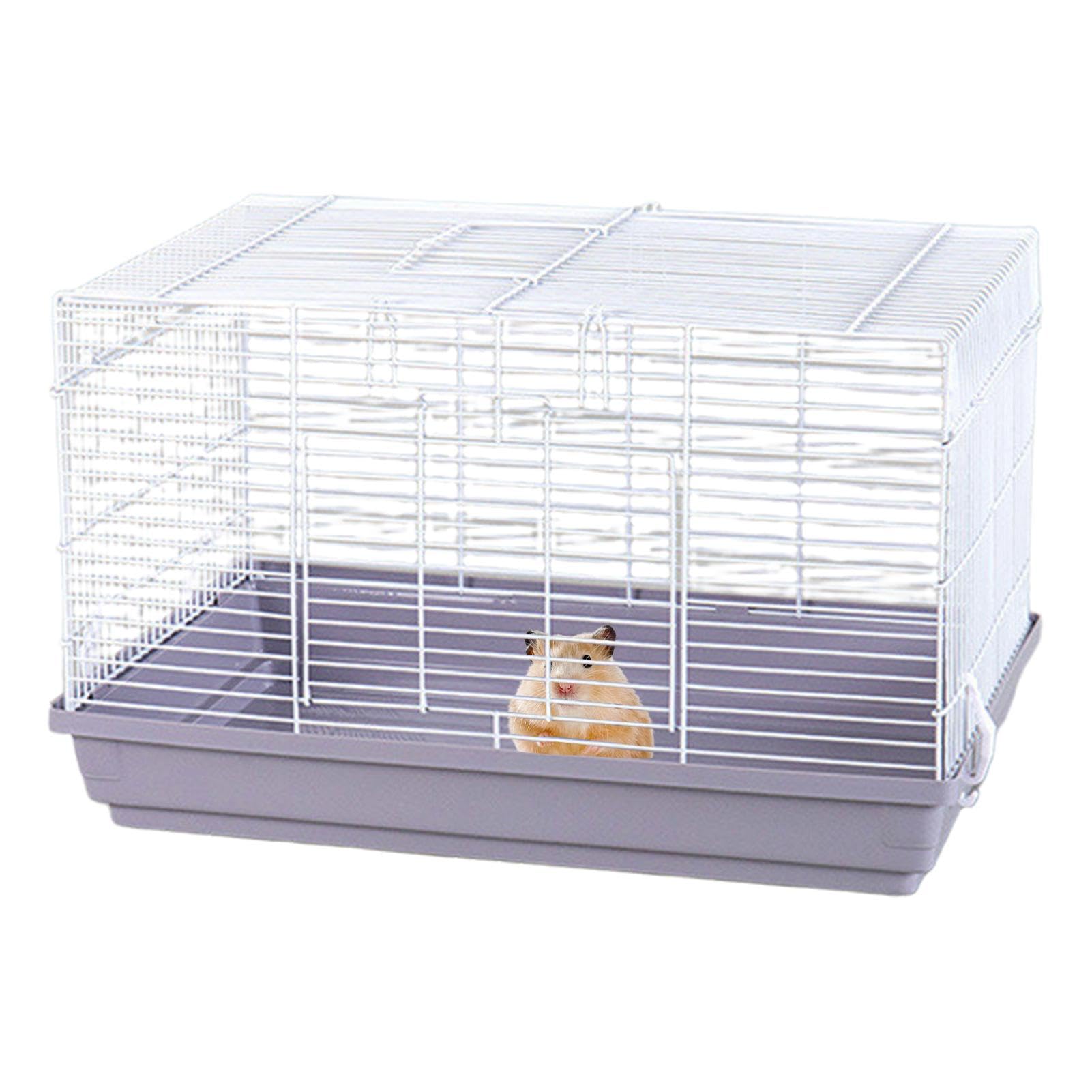 Przenośny domek dla chomików, Gerbil Habitat, wentylatowana mała klatka dla zwierząt, odczepiane dno, akcesoria dla zwierząt domowych, mały schronisko dla zwierząt, 45 x 30 x 40 cm