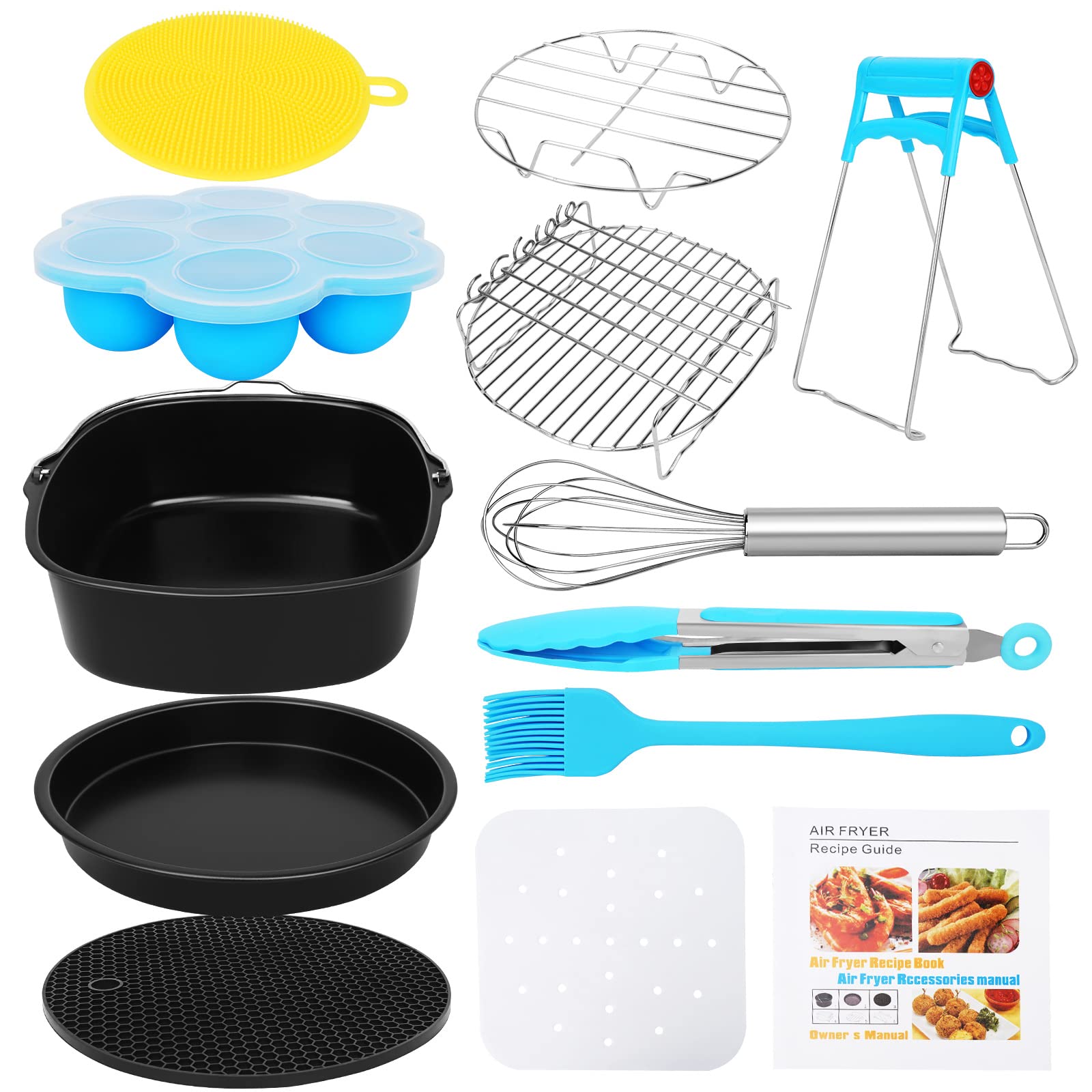 Accessoires pour friteuse à air kit de cuisson antiadhésif lavable au lave-vaisselle