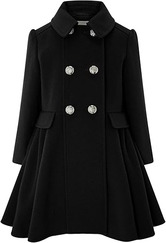 next girls black coat