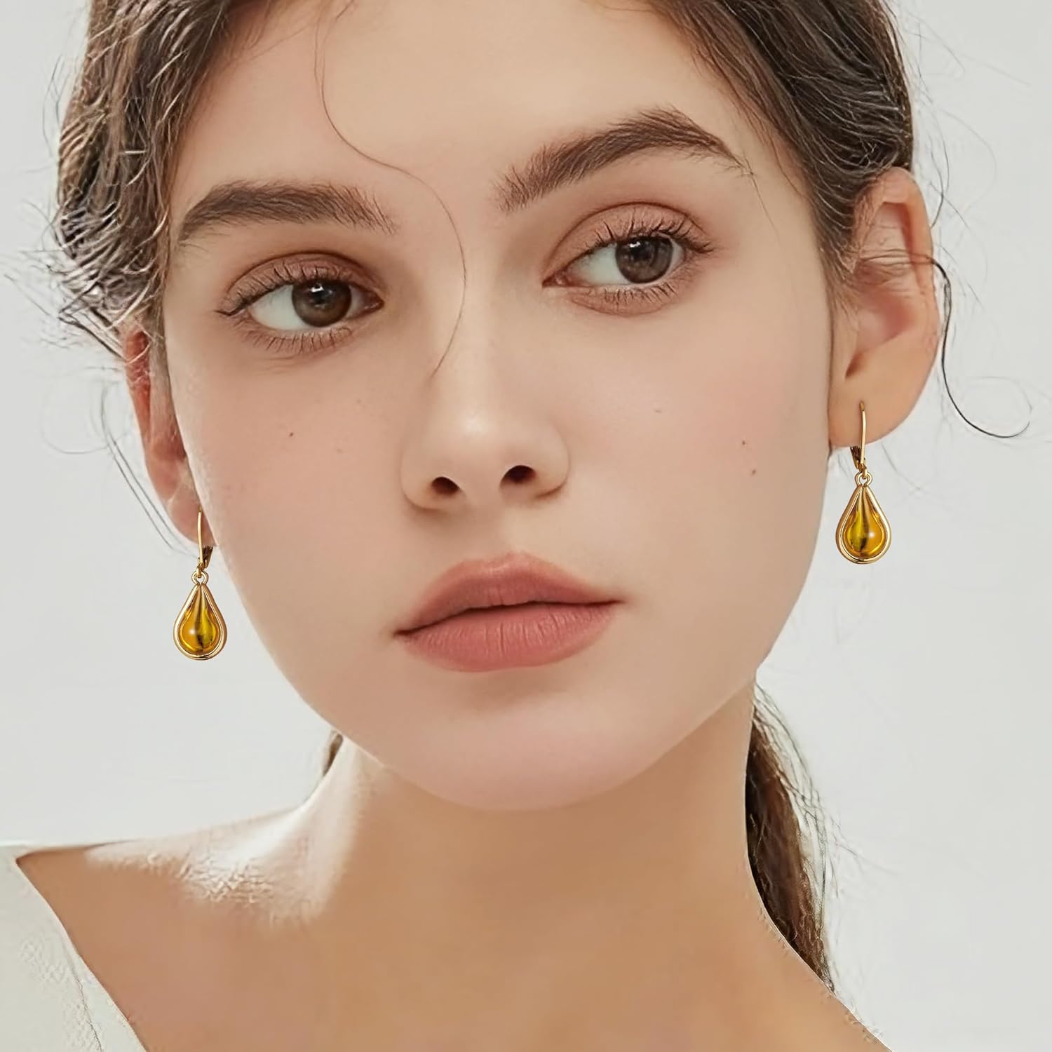 Ritach Small Dangle Earrings for Women Trendy 14K Gold Plated Hypoallergenic Leverback Drop Earrings for Jewelry Gifts - Image 5