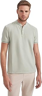 DeFacto Man Modern Fit Stand- Up Collar Short Sleeve Z4262AZ Polo T-Shirt