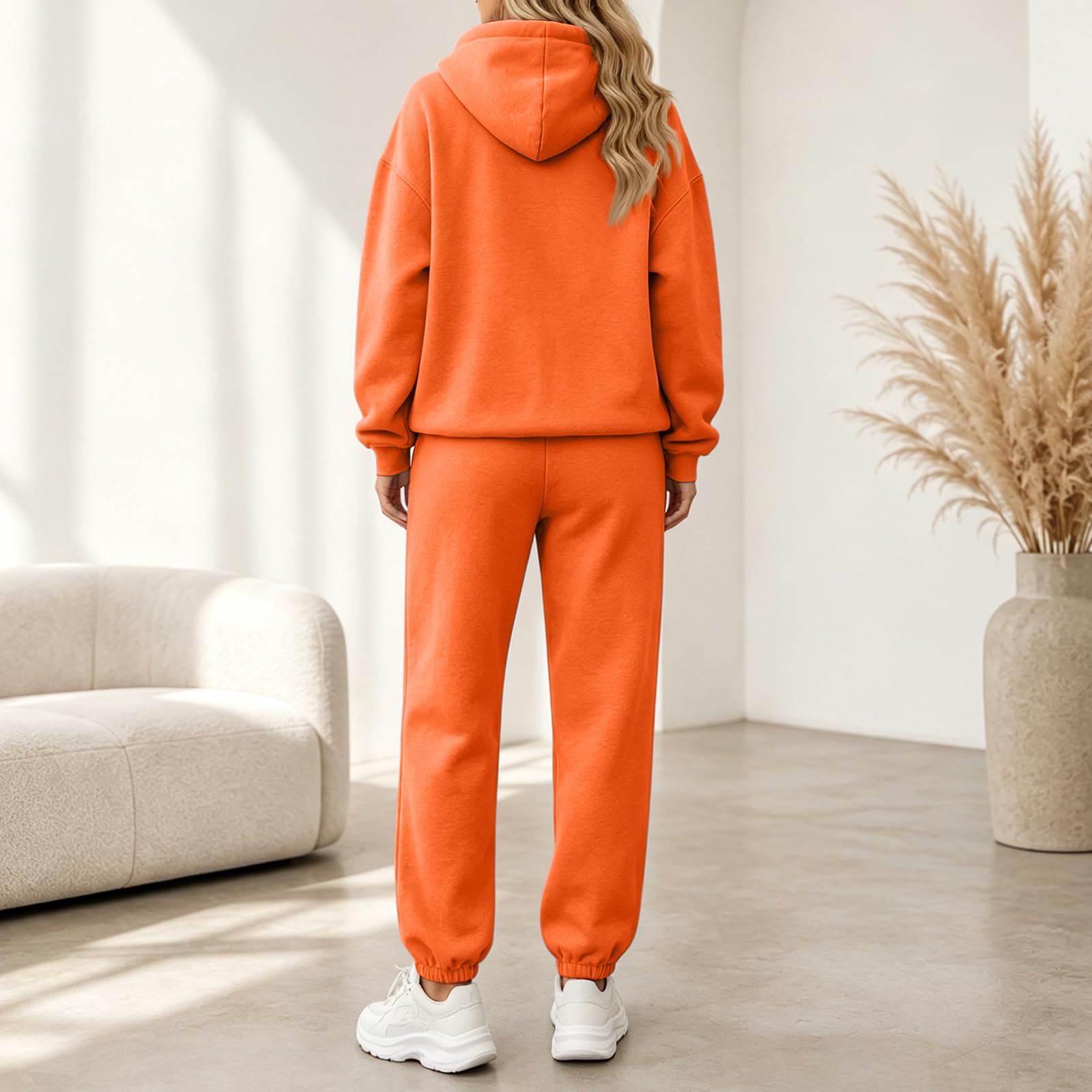 Tute Donna Eleganti Pile Jogging Due Pezzi Sportivo Top e Pantaloni