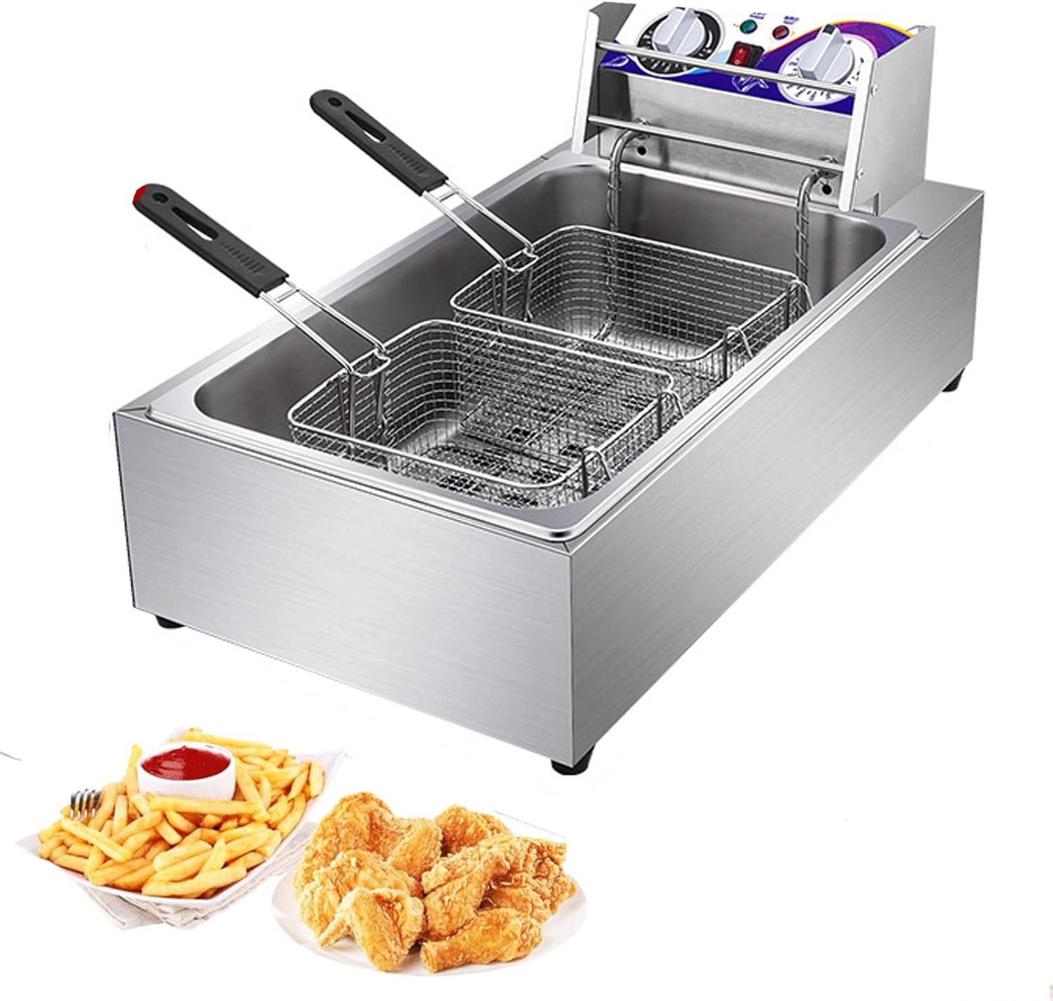 Sartén Eléctrica Profesional 10L con Control de Temperatura y Temporizador