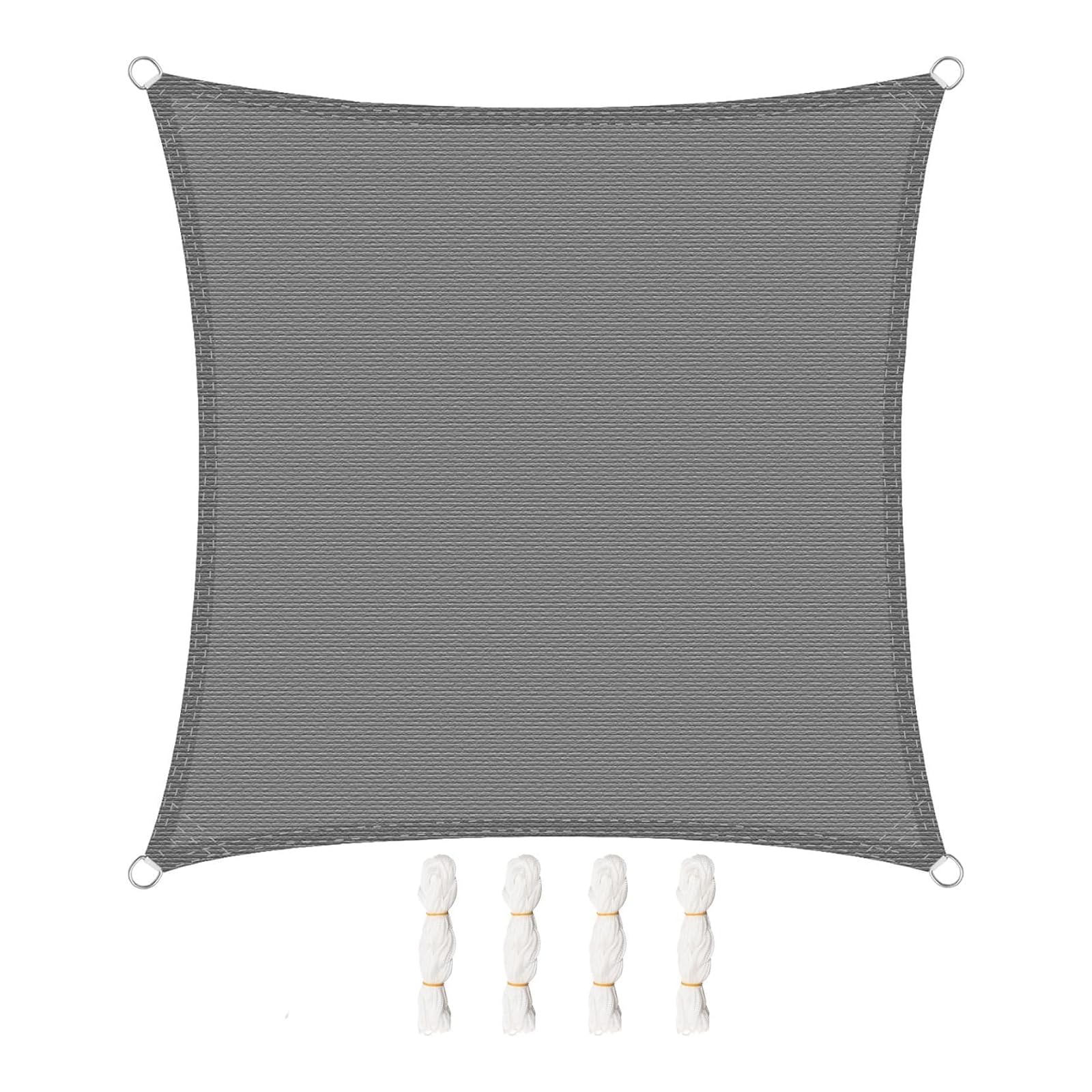 WOLTU Sonnensegel Premium HDPE Wetterbeständig Atmungsaktiv 95% UV Schutz Segeltuch 180 g/m² Sonnenschutz Schattenspender für Balkon Terrasse Garten, mit Befestigungsseilen