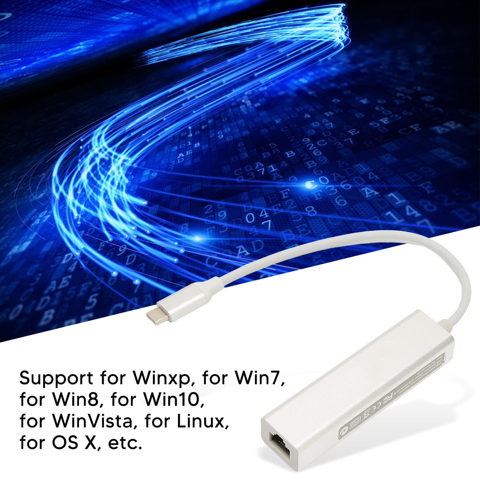 HUB USB 3.0 a 3 Porte, Espansione Porta USB, Supporta L'espansione USB e La Connessione di Rete, Ricarica Intelligente e Ricarica Rapida, HUB USB 3.0 con RJ45 per Win, per Linux, per OS X