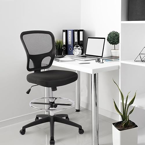 Miniatura 2 de HYLONE Taburete de altura ajustable con ruedas, taburete de silla, taburete de bar, taburete giratorio para clínica, dentista, salón de belleza,