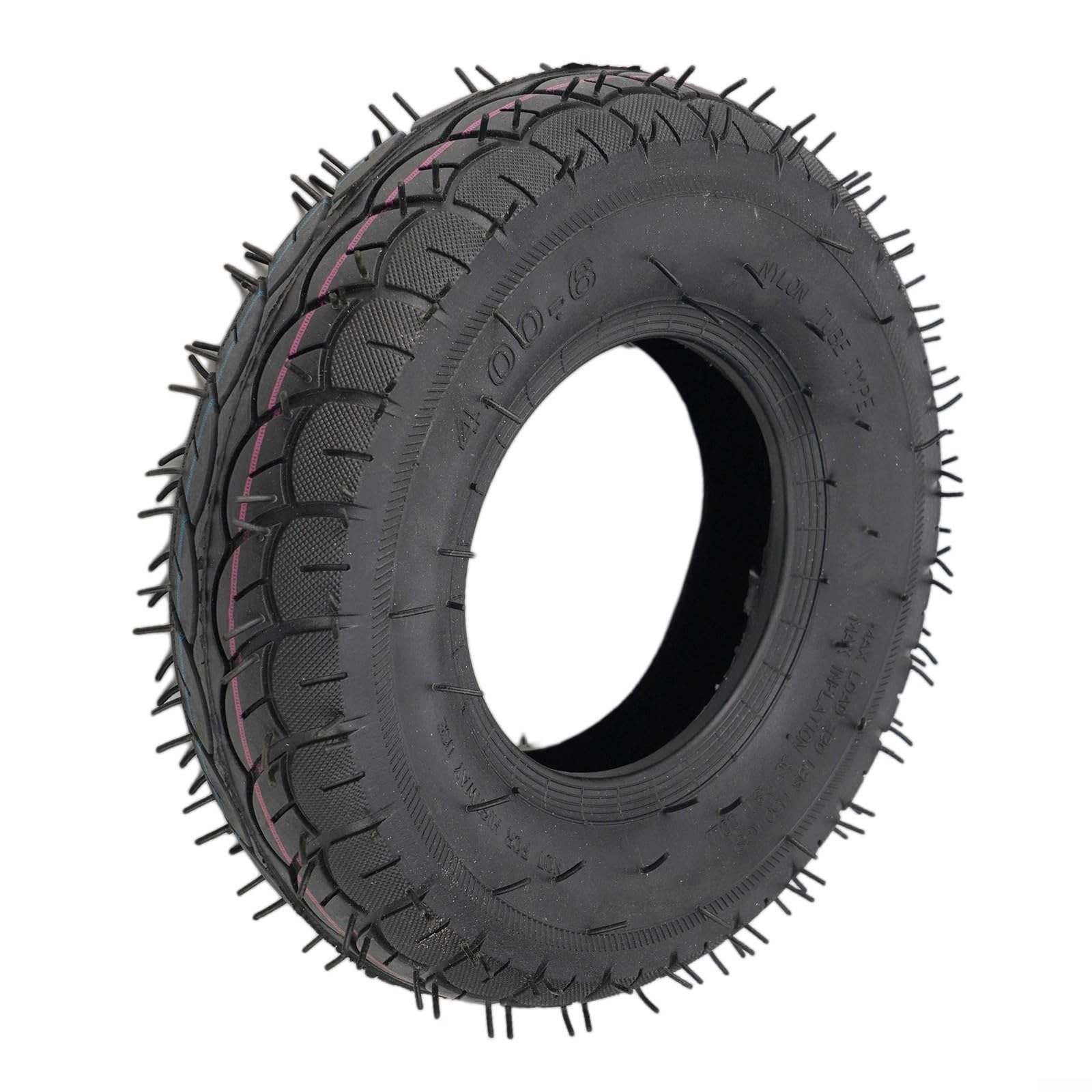 4.10/3.50-6 Juego de neumáticos y tubos para scooter eléctrico y triciclo, neumático exterior de goma resistente con tubo interior resistente a pinchazos, piezas de repuesto de rueda de 6 pulgadas