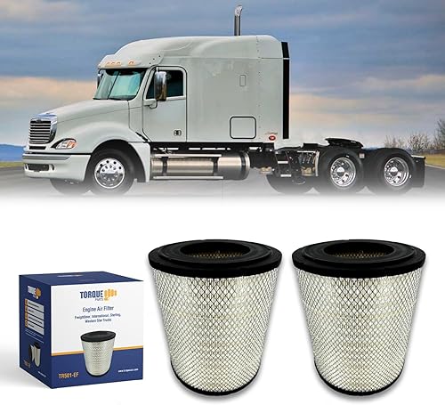 TORQUE Filtro de aire de motor compatible con Select Freightliner Columbia Coronado Argosy Condor Century Class Semi Trucks Accesorios Piezas