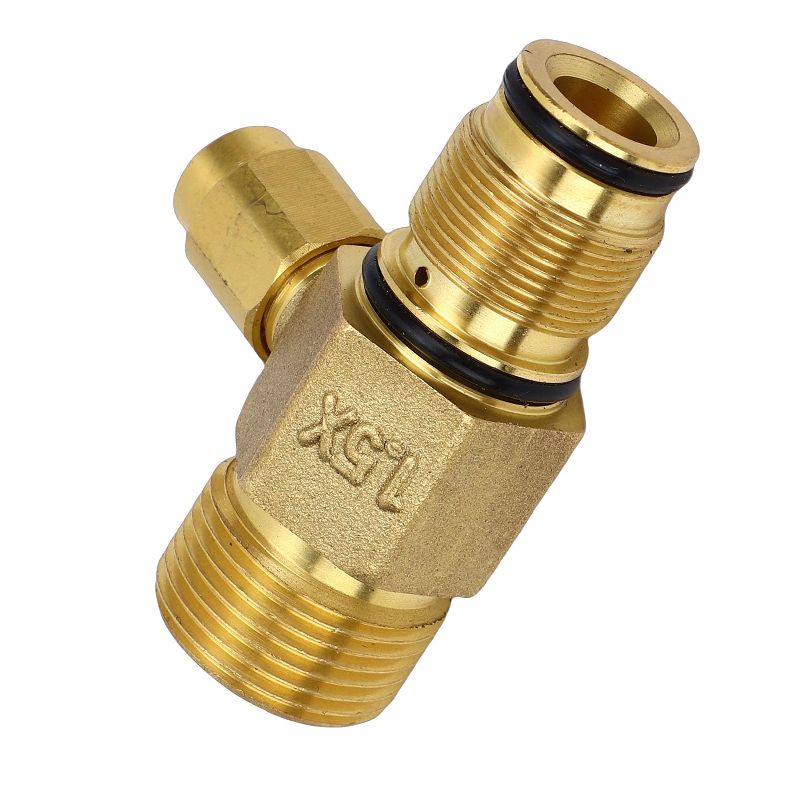 Rengue Raccord de Sortie pour Nettoyeur Haute Pression 7106264, Matériau en Laiton, Vanne Haute Pression pour Modèles C30 C31 C32, Idéal pour Un Nettoyage Intensif