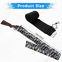 Vista 4 de 4pcs Gun Socks For Rifles And Shotguns Knit Gun Sock 52 X 6 Inches - Elastic Design Rifle Sock Gun Sleeve with Drawstring Closure For Hunting