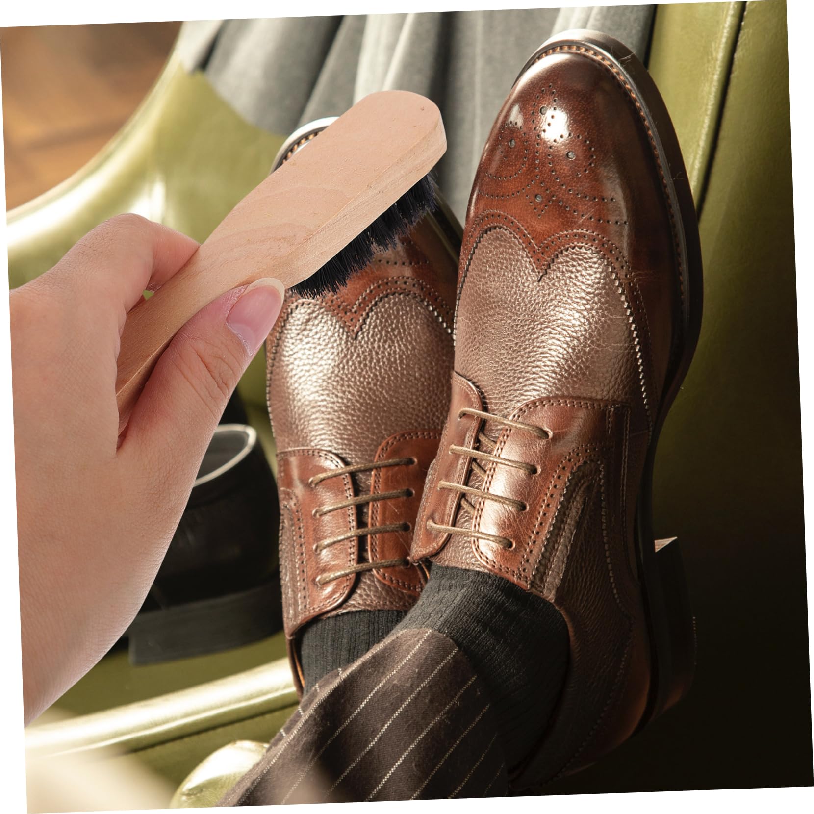 SHERCHPRY 3 Juegos Herramienta Para Pulir Zapatos Cepillo De Limpieza De Zapatos Cepillo Para Pulir Brown