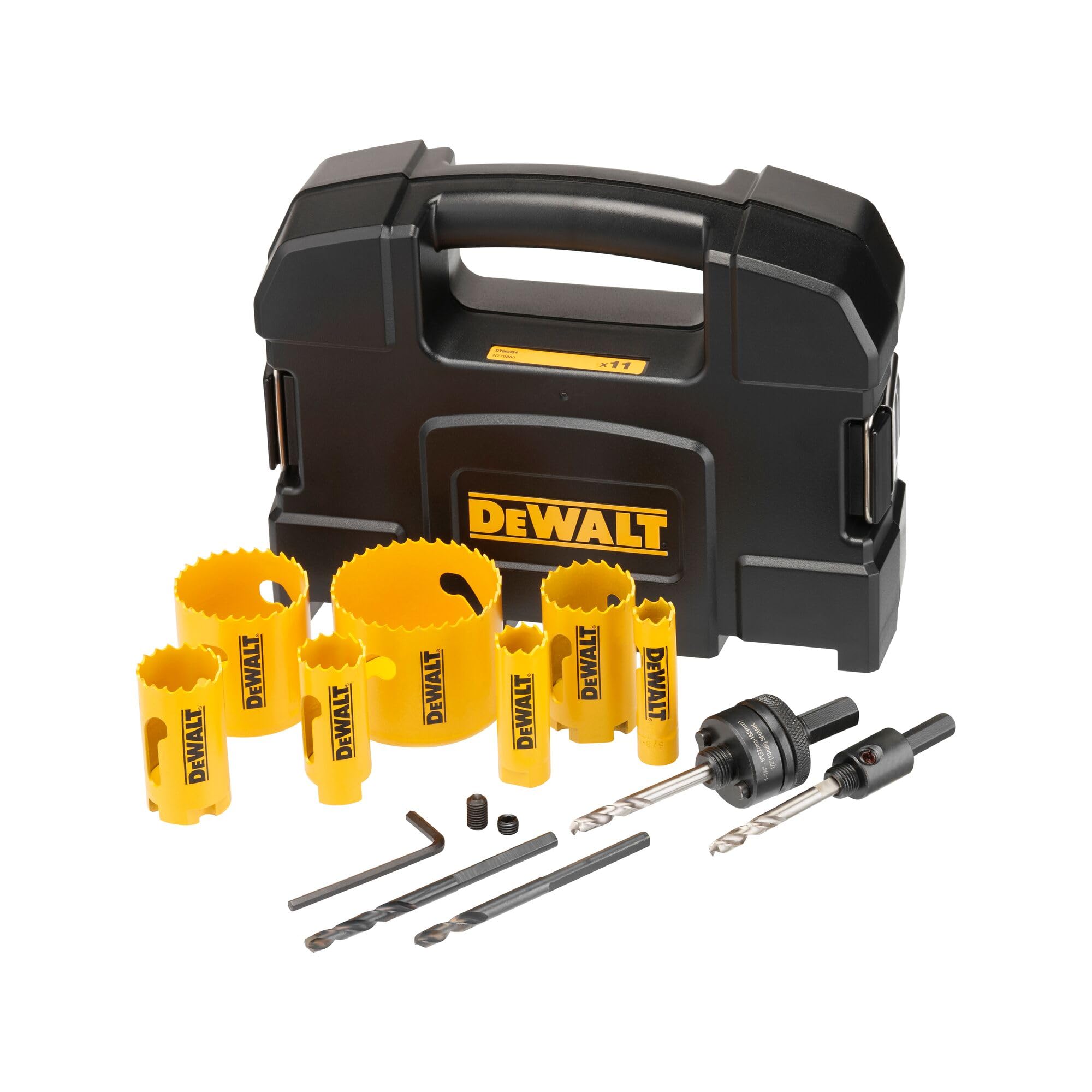 DEWALT - Juego de sierras de corona bimetálicas EXTREME para electricistas (11 piezas), DT90354-​QZ