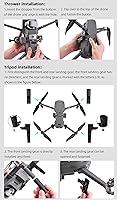 Vista 6 de Mavic 2 Pro Airdrop System Dropper Transport Payload Release Device Sistema de lanzamiento para bodas, cebo de pesca, accesorios de búsqueda al aire