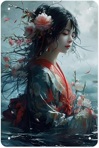 Miniatura 19 de Horse Galloping through Ocean Waves Metal Tin Sign Wall Decor Retro Sign for Home Living Room Bedroom Coffee Wall Decor Halloween Christmas Gifts