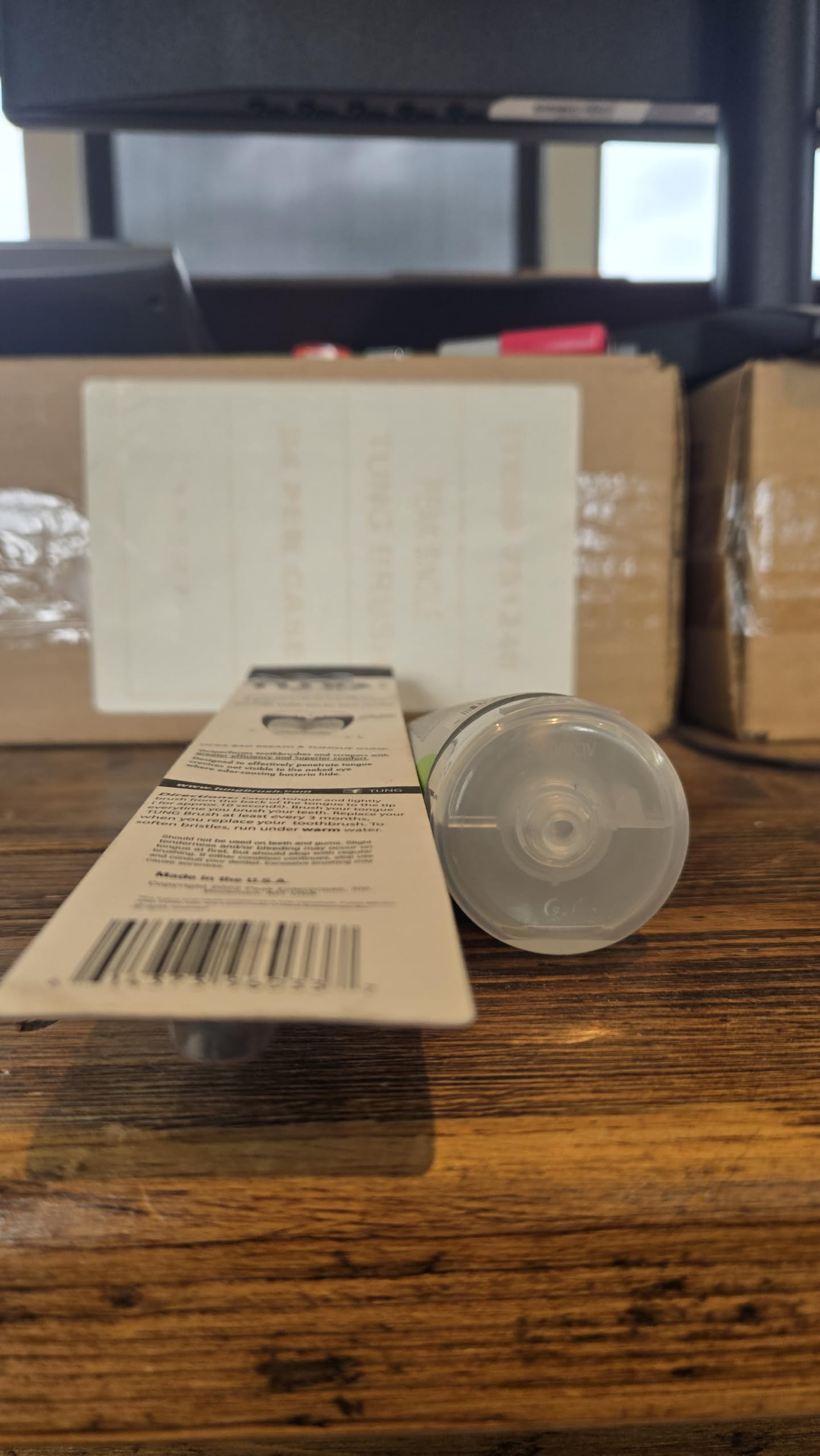 TUNG - Kit de limpieza de lengua, cepillo TUNG y gel natural de chorro de menta, eliminador de olores contra el mal aliento, defensa de la halitosis, fabricado en Estados Unidos (juego de 1)