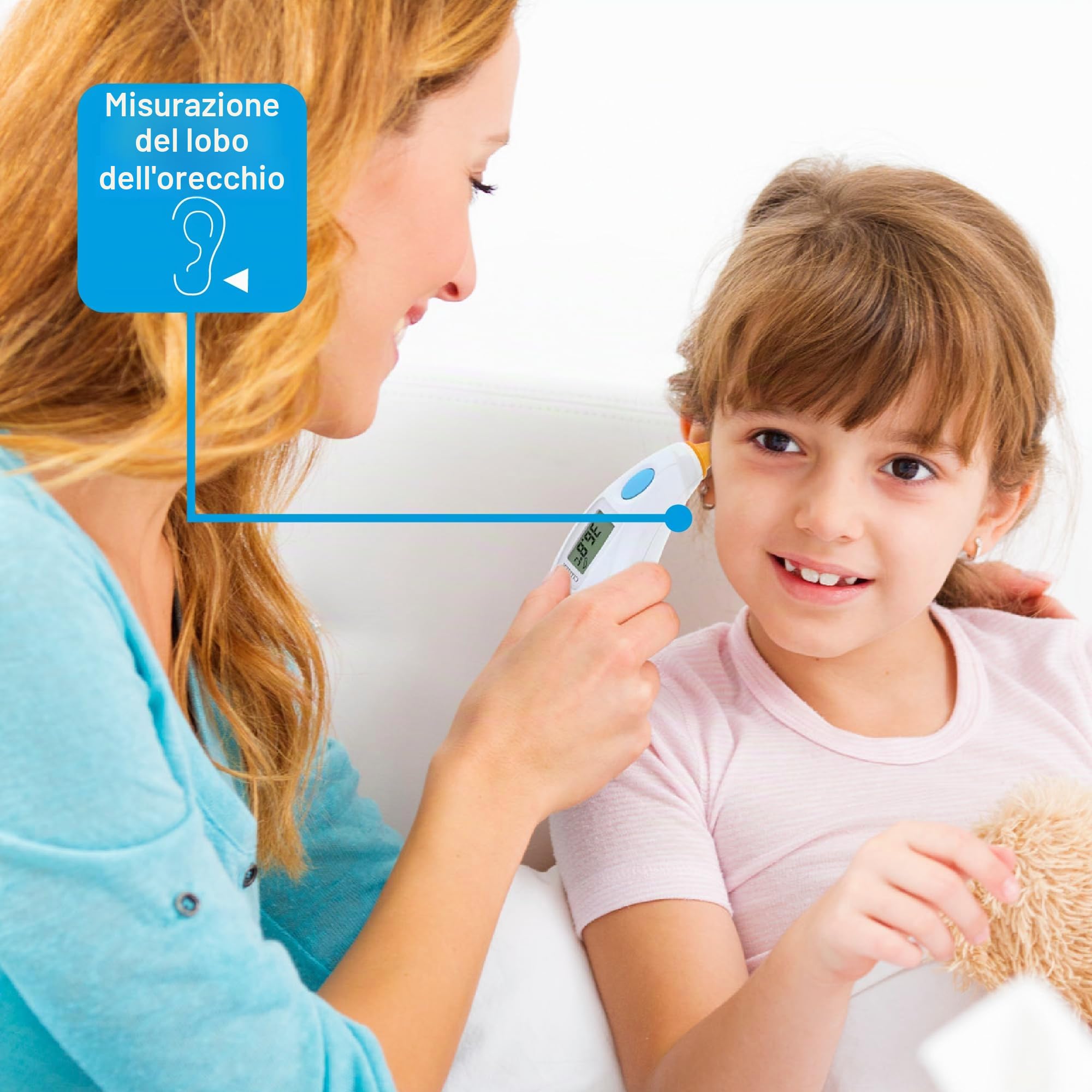 CITIZEN CTD504 Termometro digitale antibatterico orecchio per adulti e bambini. Misura molto veloce - solo 1-3 secondi. 12 set di memoria. Letture accurate e veloci per adulti e bambini.