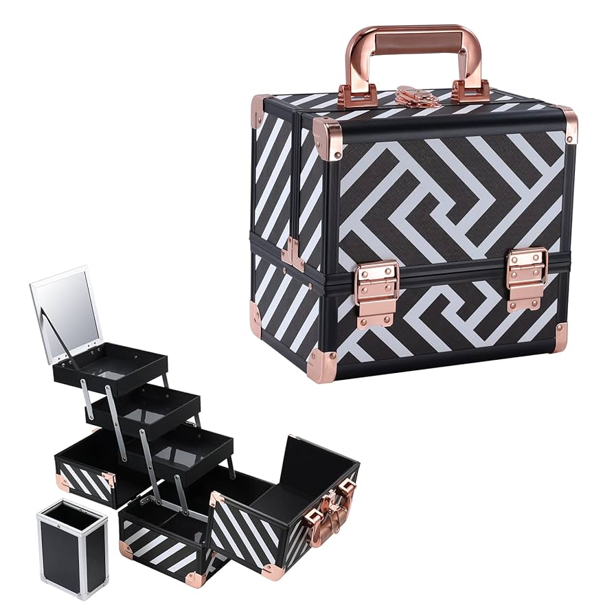 Amazon | Hapilife プロ仕様 メイクボックス 大容量 化粧品収納