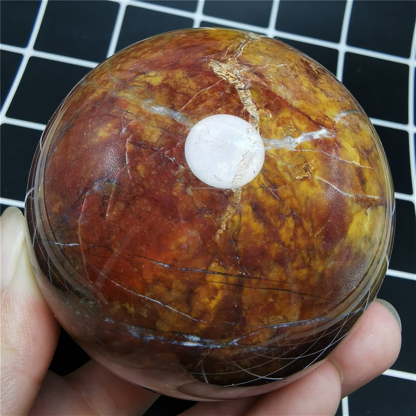 Cuarzo natural Cristal de piedras preciosas de piedras preciosas de piedras preciosas de madera Fósiles de madera Reiki Piedras de cuarzo y cristales Decoración for el hogar Artesanía ( Size : 60mm )