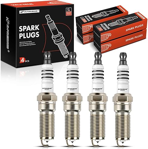 A-Premium Iridium Platinum Bujías compatibles con Mazda 3 2007-2009, 6 2006-2007, CX7 2007-2009, 2.3L, paquete de 4