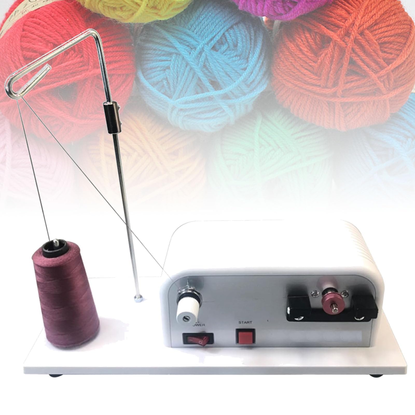 Enrouleur De Fil à Broder Et 10 Anneaux De Bobine De Fil, Enrouleur De