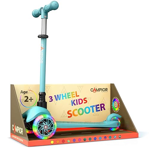 Teal Mini 3 Wheel Scooter for Kids – Lean-to-Steer Kick